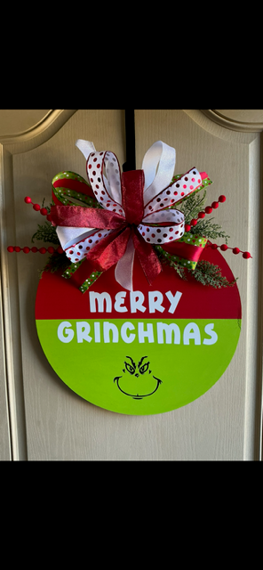"Merry Grinchmas"  Door Hanger